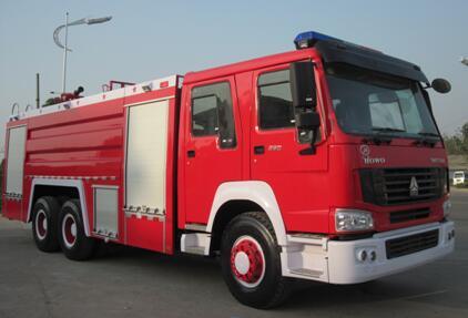 6X4 Fire Truck Sinotruk with Foam