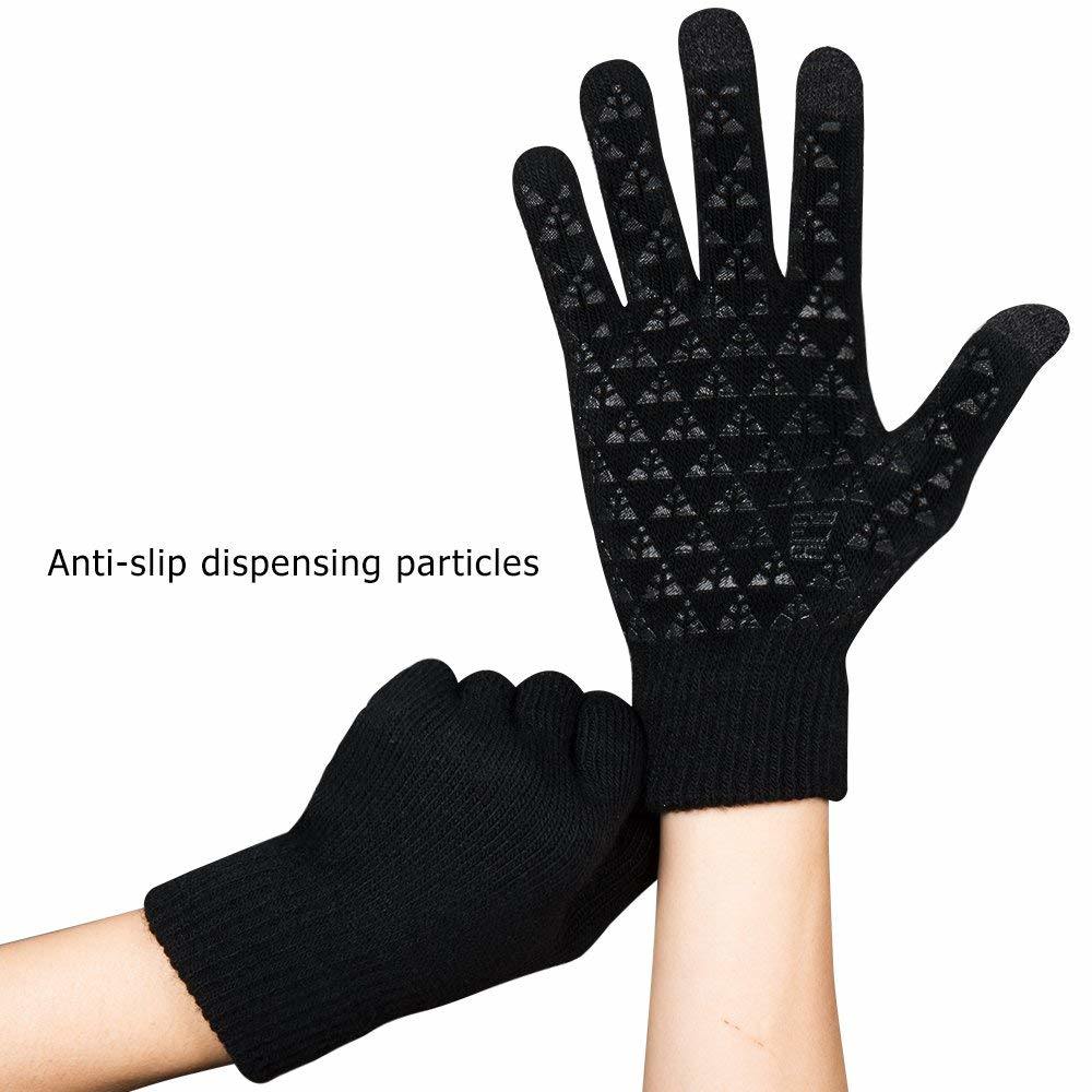Winter Warm Knitted Windproof Smart Gloves Touchscreen Gloves