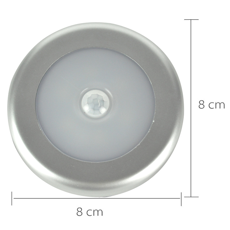 PIR Motion Sensor 6 LED Cabinet Light Kitchen Bedroom Cupboard Light Wireless Magnetic Corridor Stair Light Night Lamp