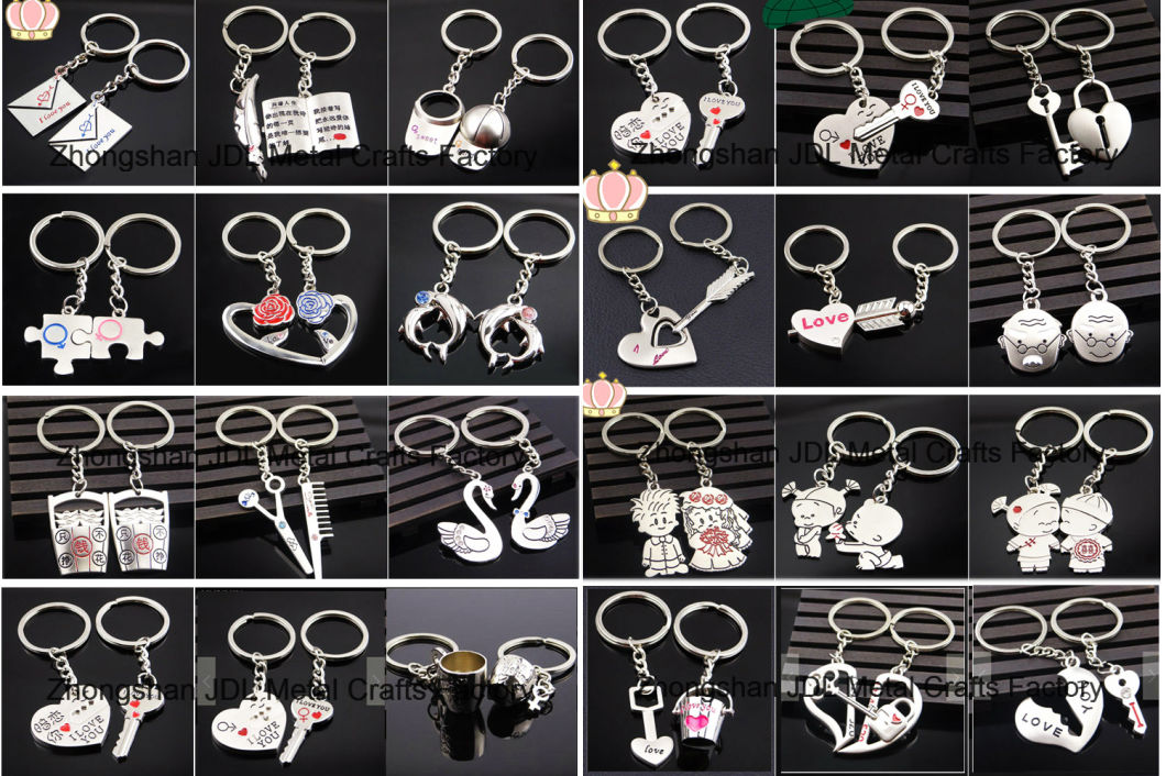 Die Cast Zinc Alloy Custom Gold Metal Keychain with Car Logo as Gift (006)