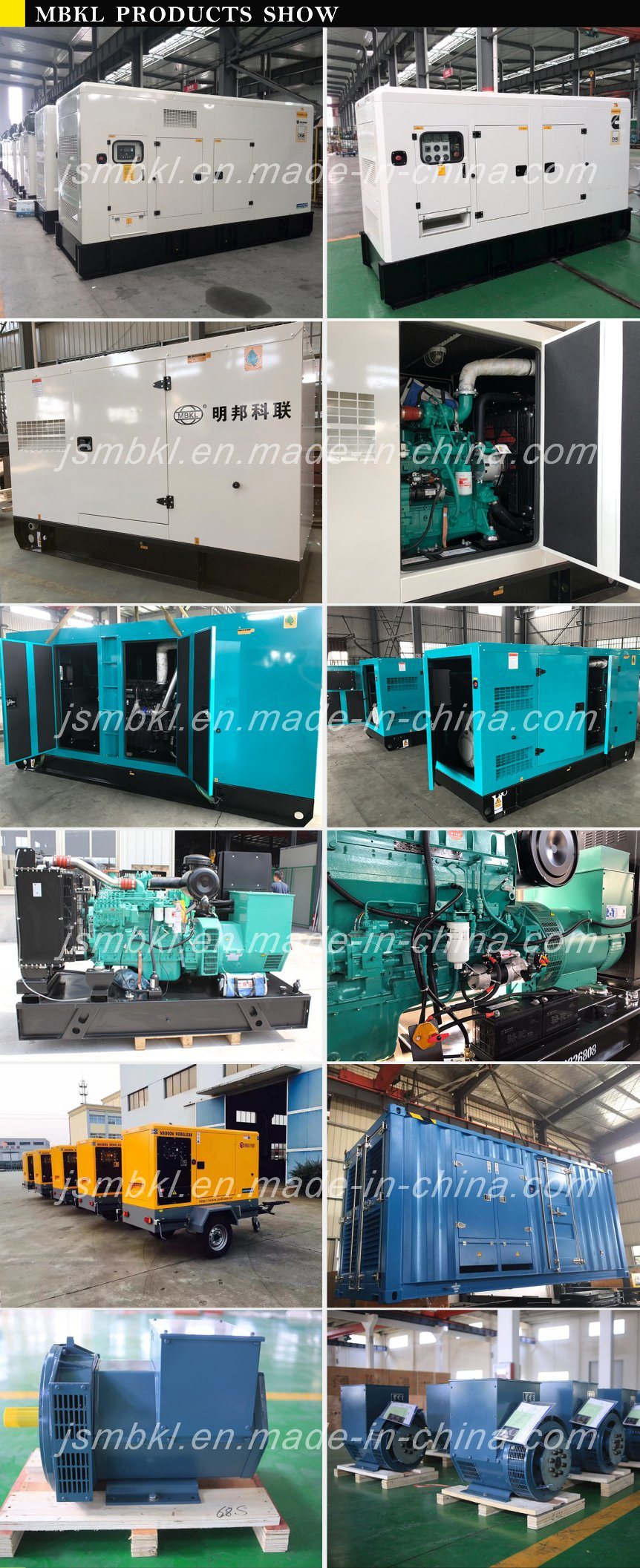 200kw 250kVA Silent Diesel Power Electric Cummins Generator 6ltaa8.9-G2 Combine with 100% Pure Copper Stamford Alternator