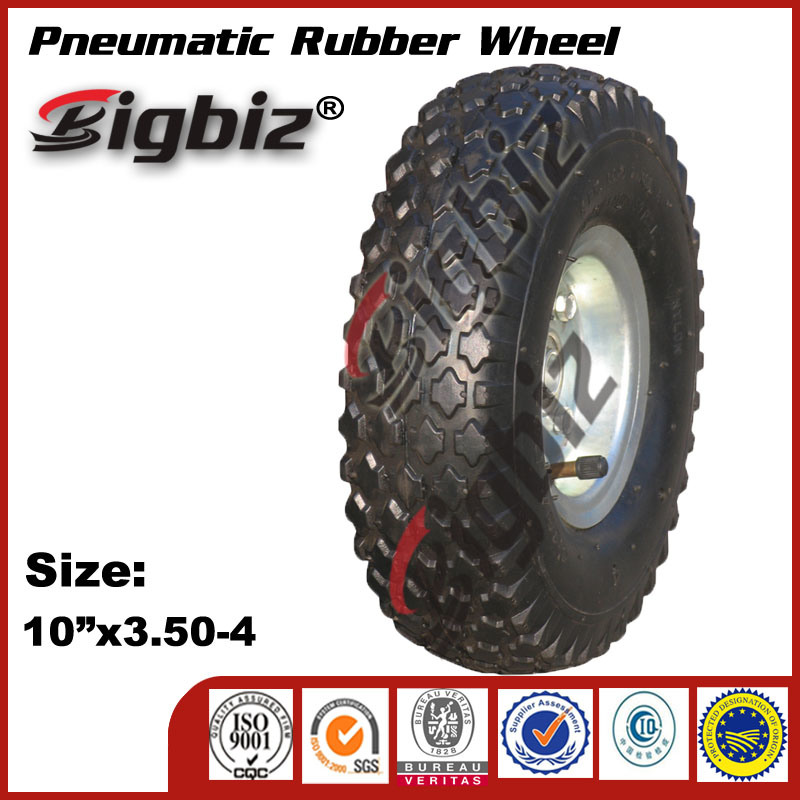 Small Pneumatic Shopping Trolley Rubber Wheels