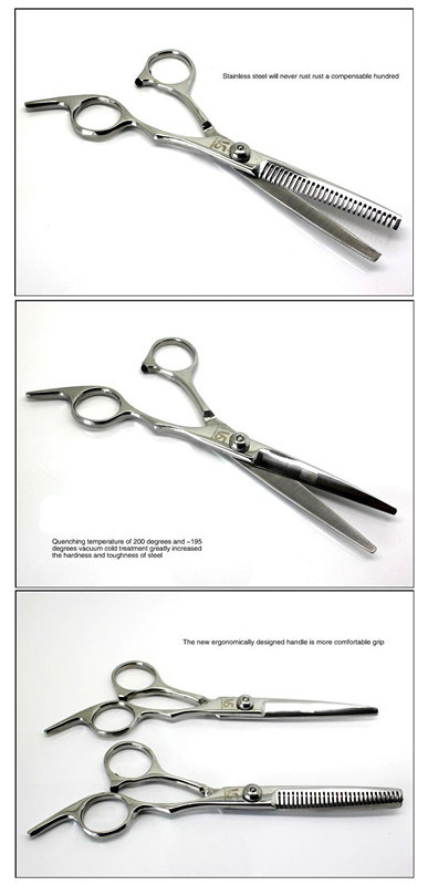 Stainless Steel Pet Grooming Scissors (HN-PG273)