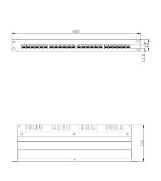 Good Price 24-Port Cat 6 Shielded Patch Panel