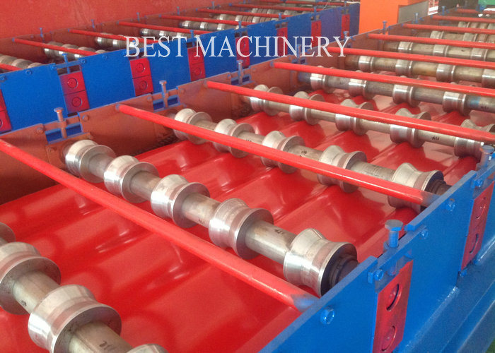 1000mm Effective Width PPGI Glazed Roof Tile Roll Forming Machine