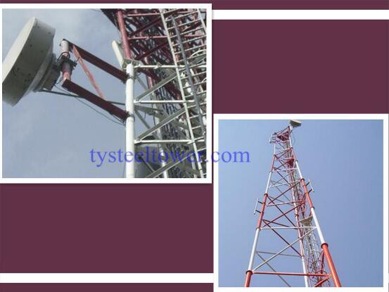 Self Supporting Three Legged Tube Steel Lattice Communication Towers