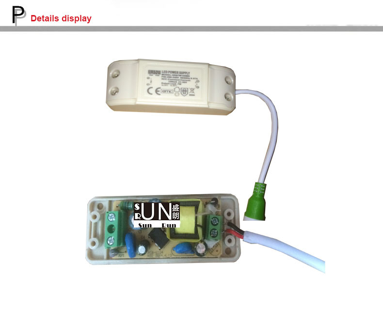 LED Downlight Power, LED Panel Light Power Supply 150mA 21V-36V 7W LED Driver, Constant Current LED Controller