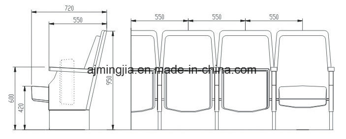 Modern Design Lecture Hall Theater Tiered Seating (1107)