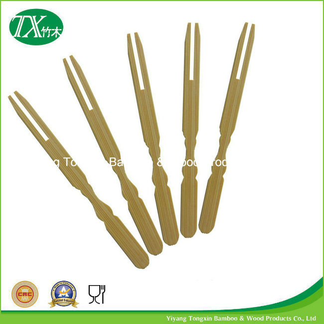 Simple Bamboo Fruit Forks and Stick