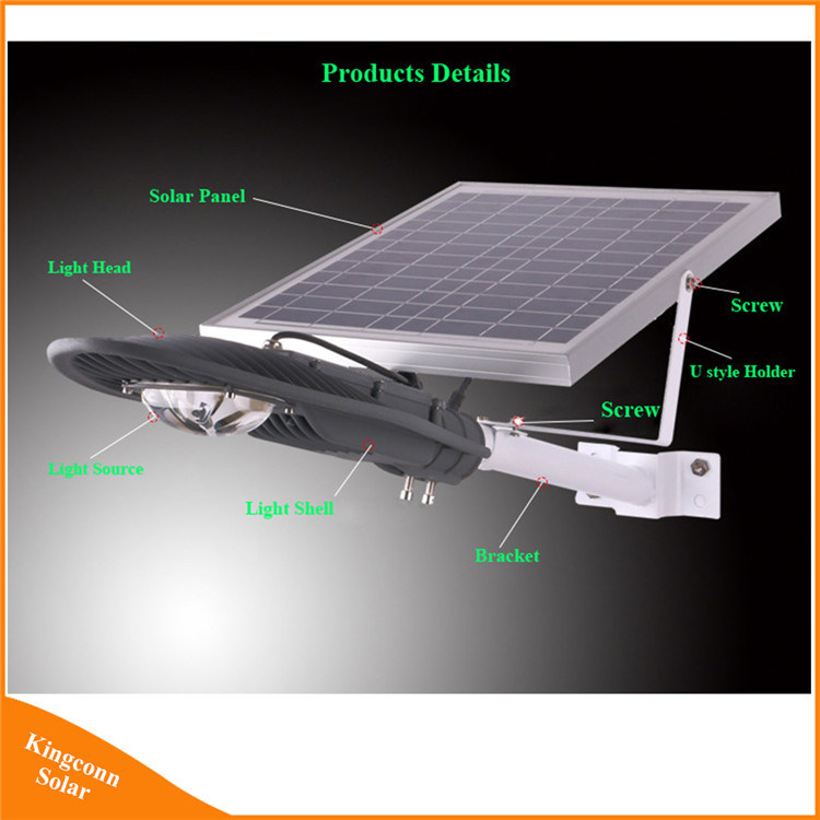 Factory Direct Sale Professional 50W High Power Solar Energy LED Street Light with 5 Years Warranty