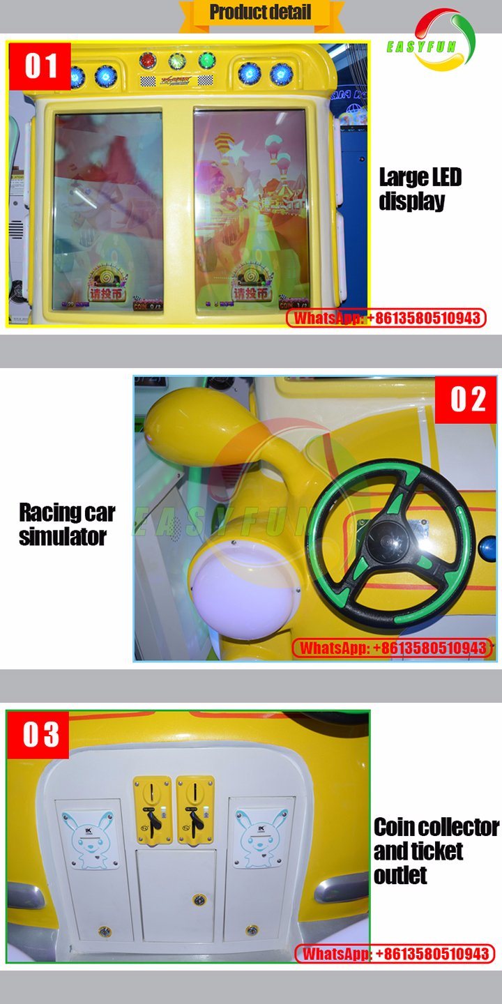 Car Video Game Simulator Racing Machine Initial Arcade Game for Adults
