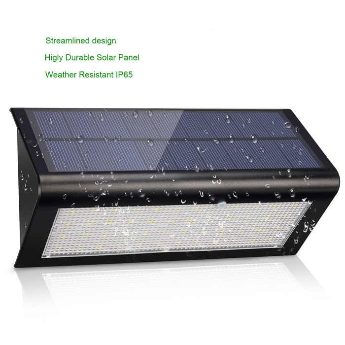 Solar Outdoor Light 48 LEDs Microwave Radar Motion Sensor Wireless Security Garden Wall Light