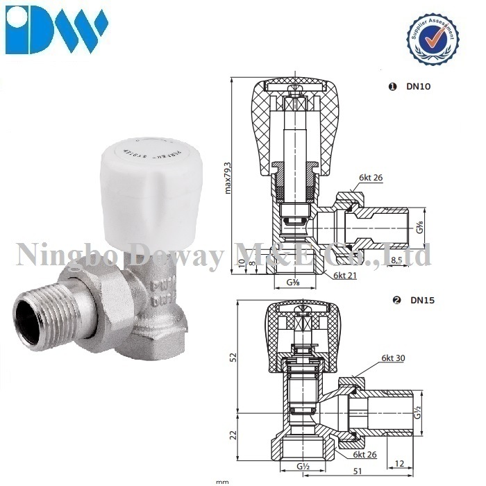 Brass Angle Type Radiator Valves