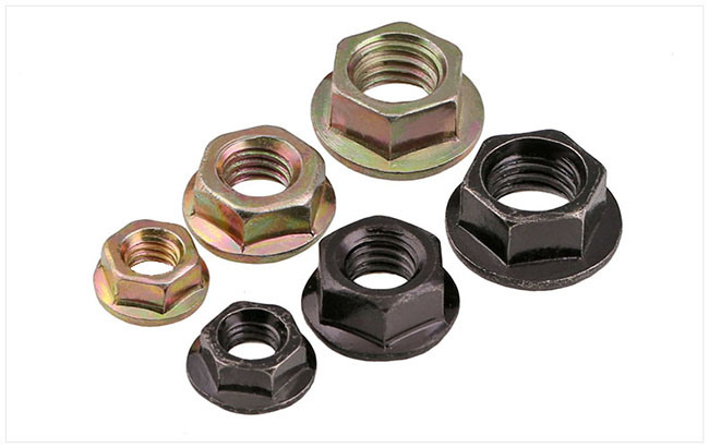 DIN 6923 Yellow Zinc Plated Hexagon Flange Nut