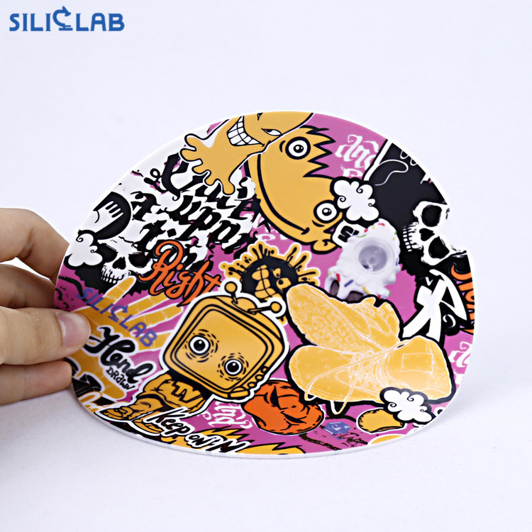 Full Logo Printing Rolling Paper Silicone DAB Mat