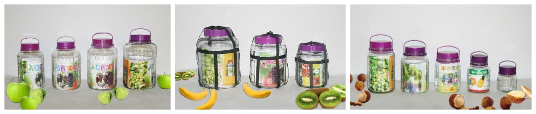 2L-18L Glass Water Bottle Storage Glass Jar for Food
