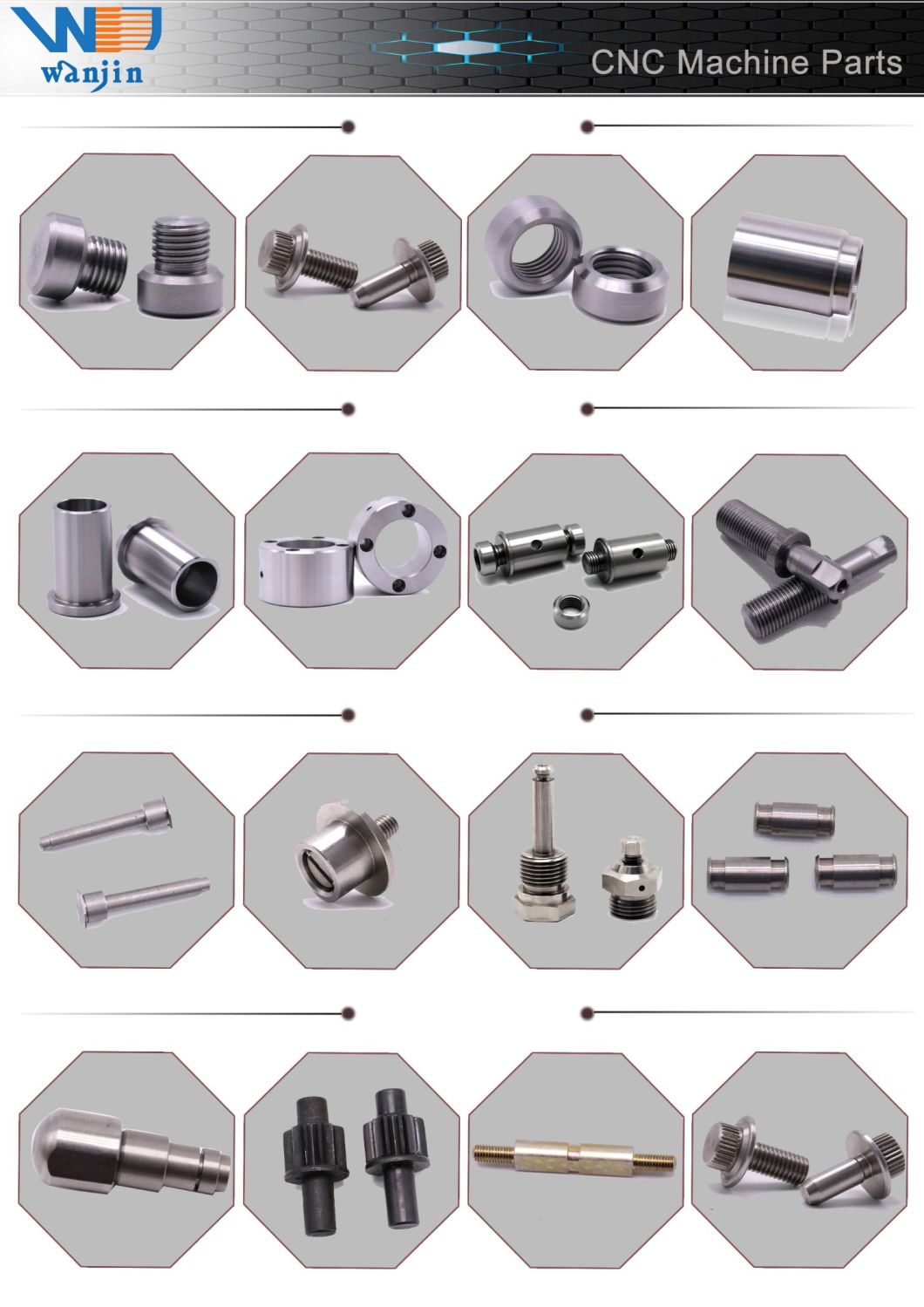 OEM/ODM Non-Standard Custom Hexagon Drivers Headless Screw