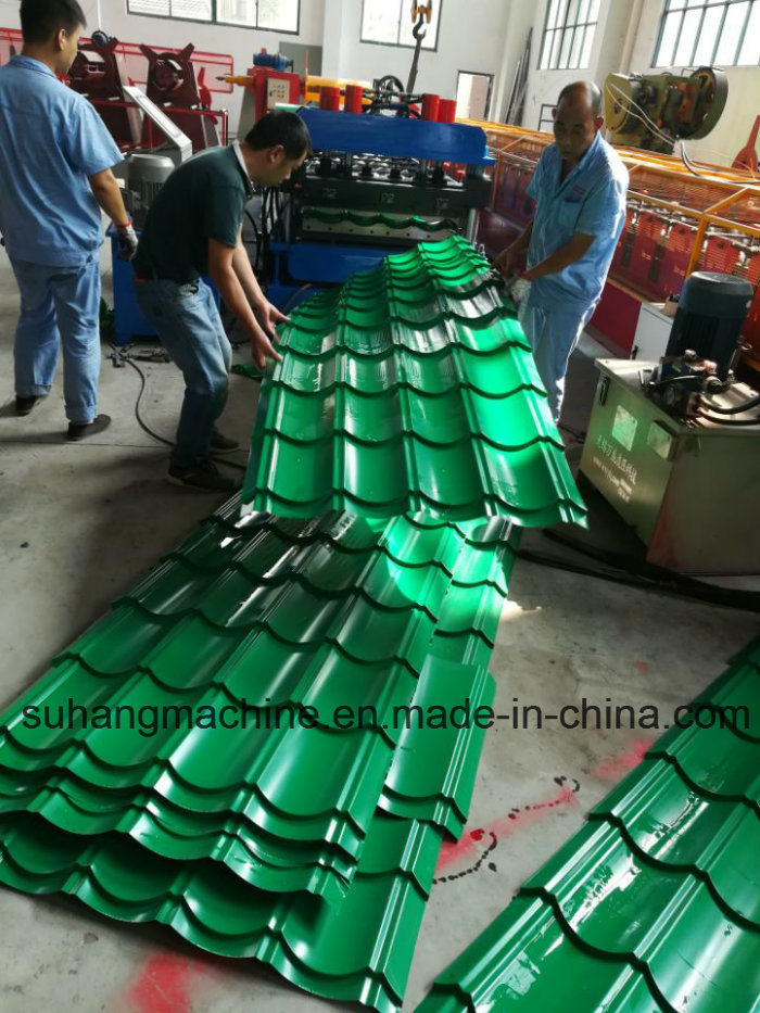 1100mm Glazed Step Tile Roofing Panel Forming Machine
