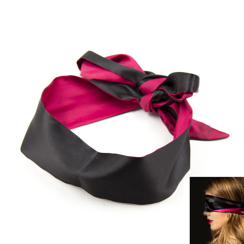 Blindfold Soft Silk Satin Eye Patch Mask Ribbon Bondage Sex Toys