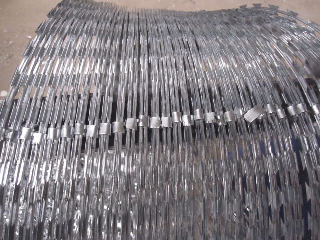 PVC Coated or Galvanized Razor Barbed Wire