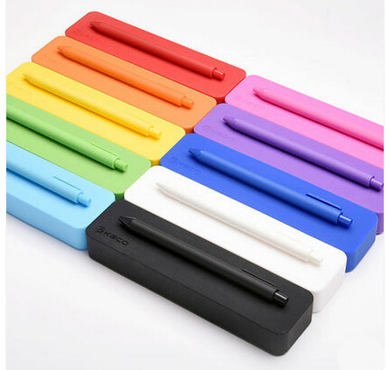 Creative Durable Offices and Schools Candy Color Stationery Silicone Pen & Pencil Cases