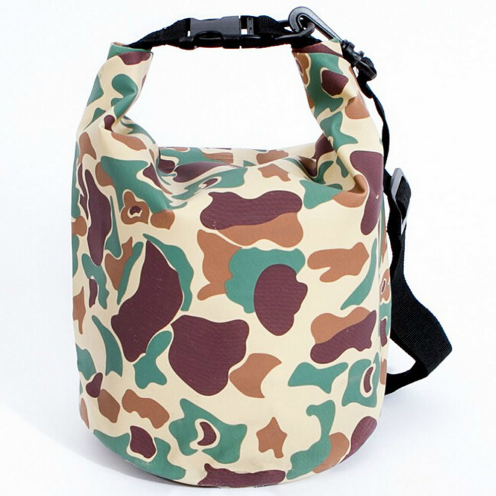 Water-Resistant Floating Camouflage Dry Bag for Rafting Diving Fishing Boating