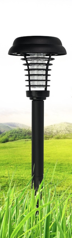 Solar Powered Mosquito Killer Lamp with Round-Head Shape Type II