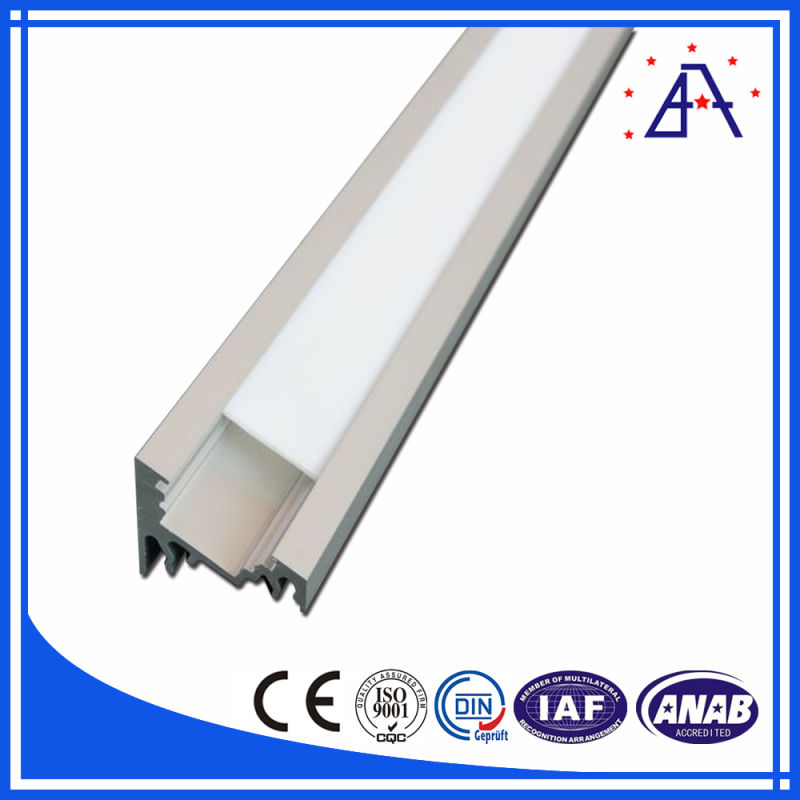 6063-T5 Anodized White Round Aluminum LED Profile