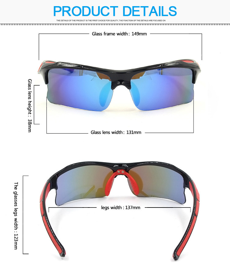 Manufacturer Impact-Resistance Dustproof Top Rated Sports Sunglasses Sports Goggles