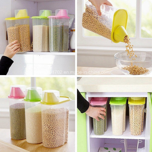 Custom Kitchen Food Grain Bean Rice Storage Container Box