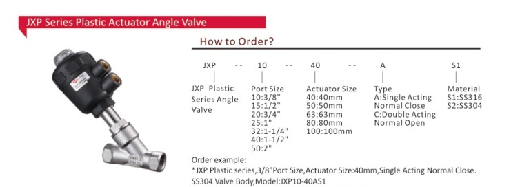 Jxp Series Pneumatic Actuator Solenoid Valve