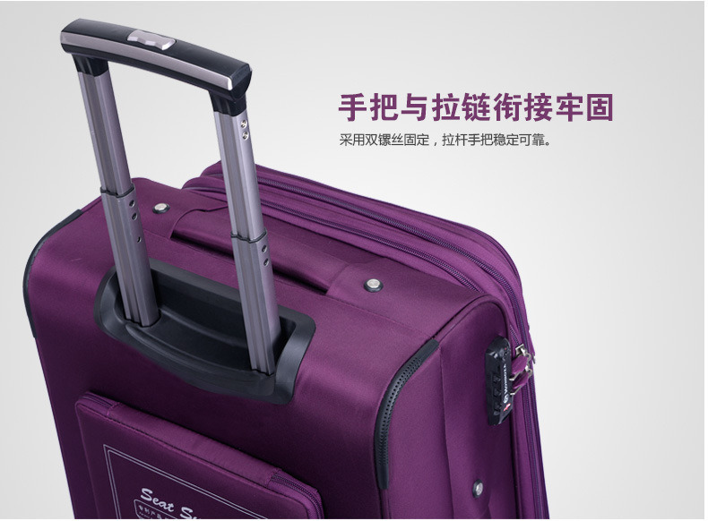 Trolley Wheeled Luggage Travel Bag Case with Small Seat (CY3405)