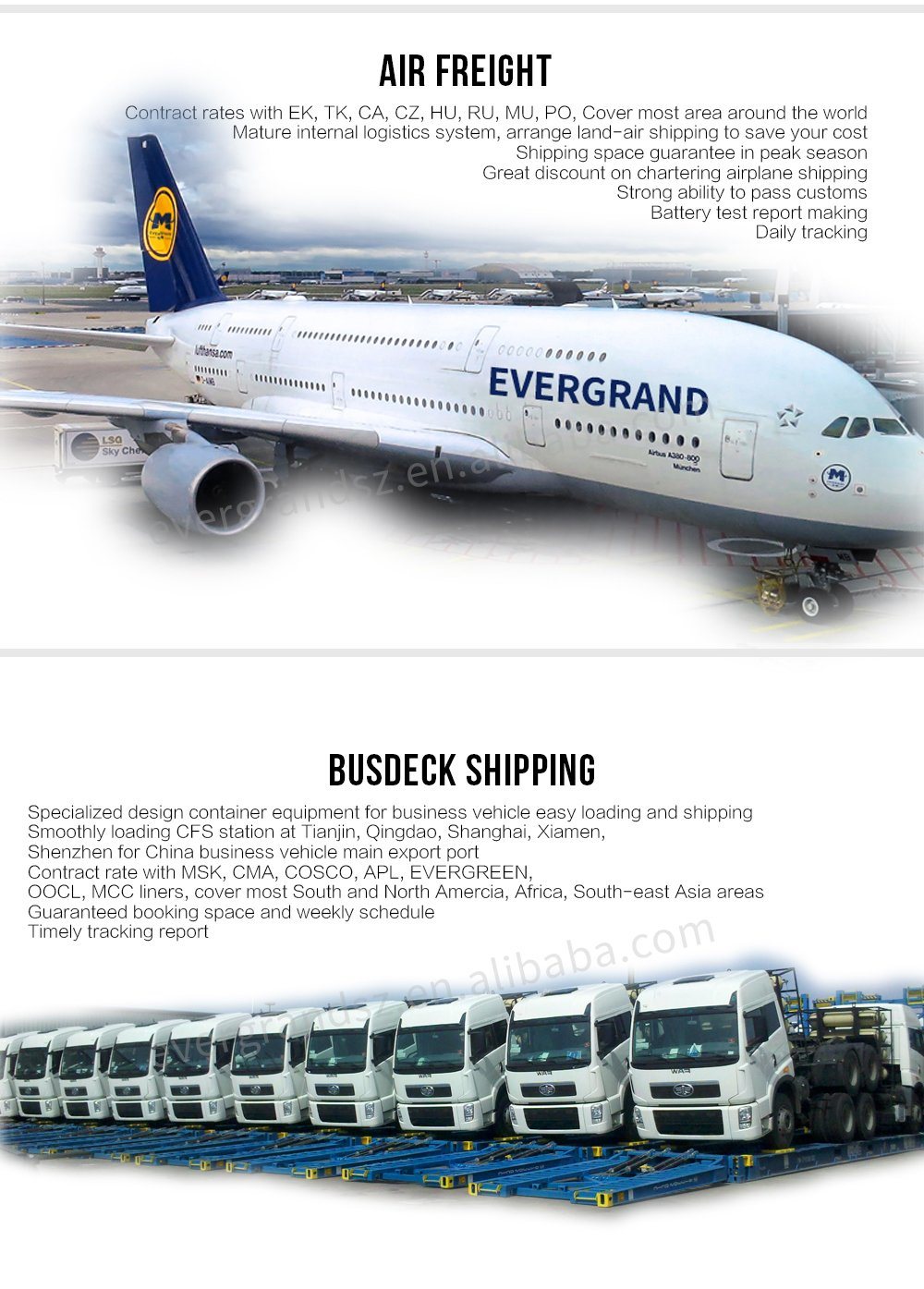 Contracted China Air Shipping Service to Russia/Moscow/Vladivostok