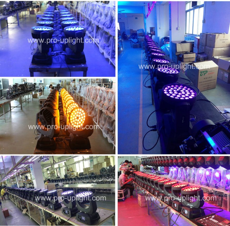 36*18W RGBWA UV 6in1 Wash LED Moving Head Stage Lighting