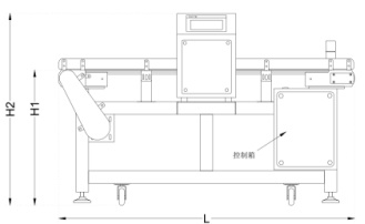 Food Conveyor Metal Detector Machine with Push Rod Elimination