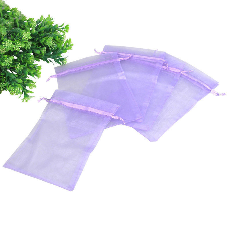 Purple Organza Drawstring Gift Bags/Customized Organza Gift Bag