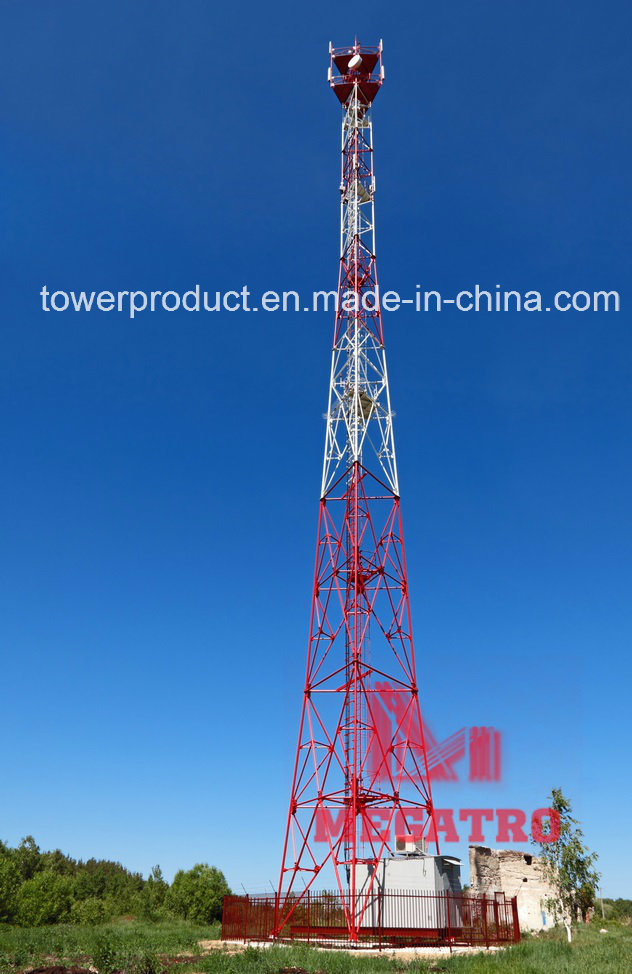 Megatro 70m Auto-Stable Telecom Steel Lattice Beam Structure & Tower