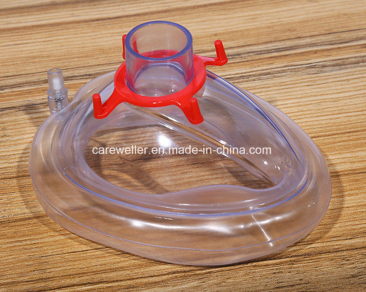 PVC Anesthesia Face Mask with Upright Check Valve