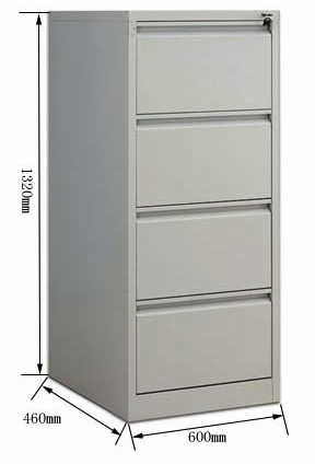 Power Coating Four Drawer Metal Steel Iron Storage Filing Cabinet