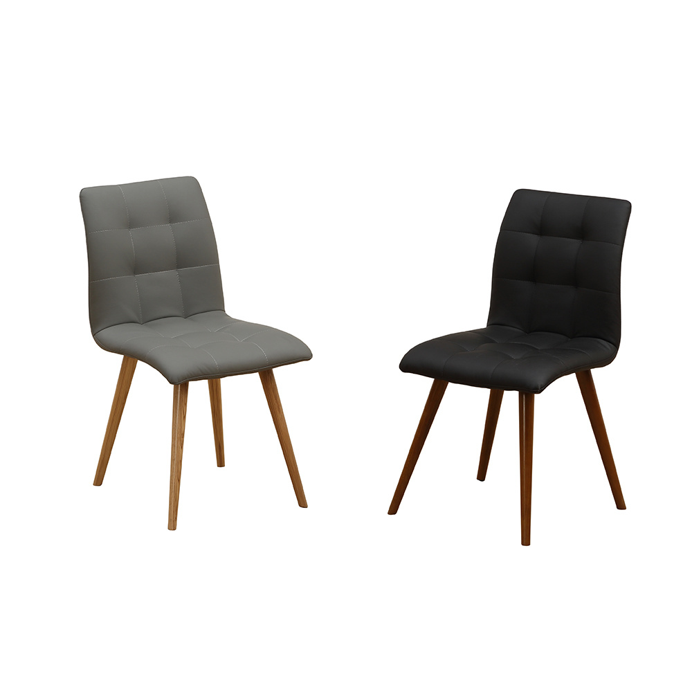 Modern Living Room Hotel Office Wood PU Dining Chair