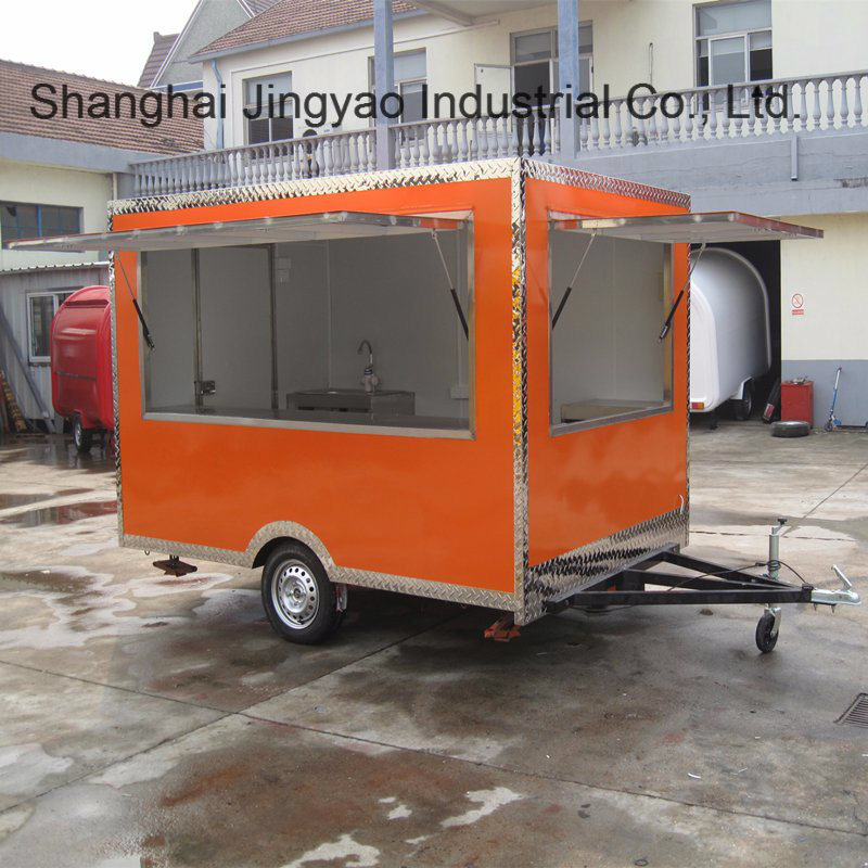 Customized Mall Vending Electric Ice Cream Coffer Mobile Coffee Street Cold Drinks Easy Operation BBQ Kitchen Shop Food Cart Mobile Food Trailer Food Truck