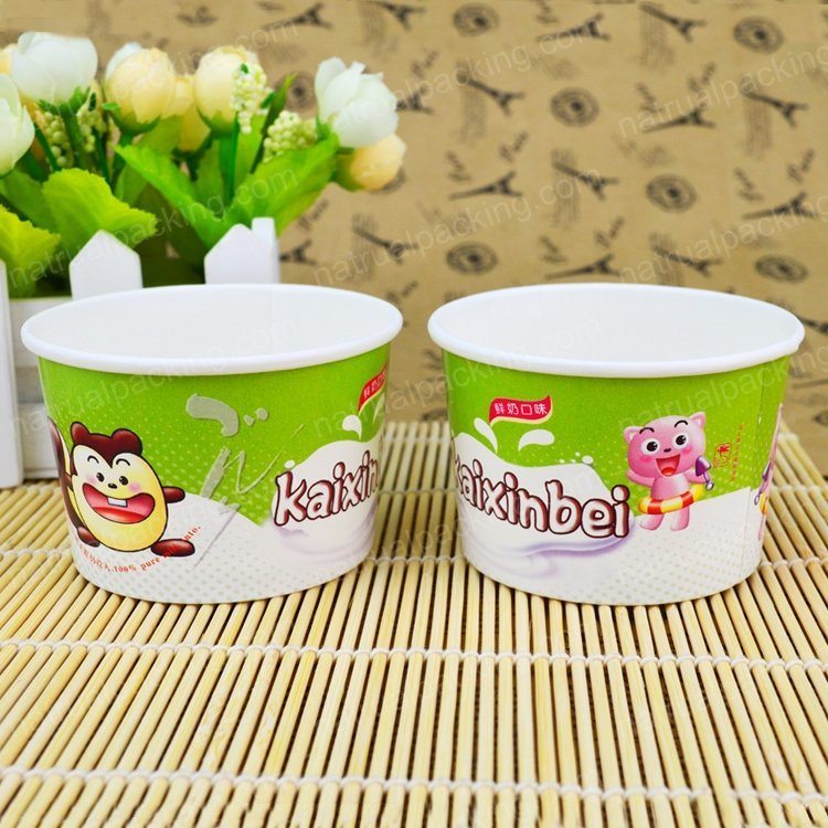 Custom Printed Disposable Paper Ice Cream Cup