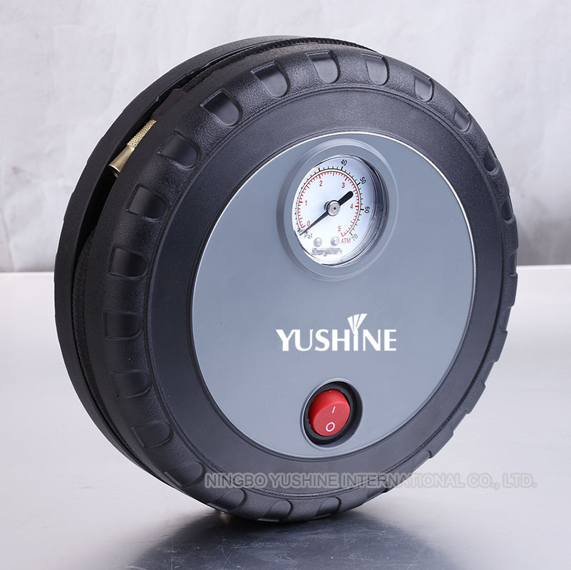 Mini 12V Portable Car Air Pump with Tire Shape