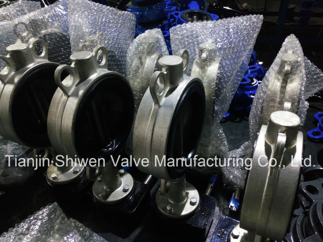 Stainless Steel Resilient Seat Wafer Butterfly Valve with Handle