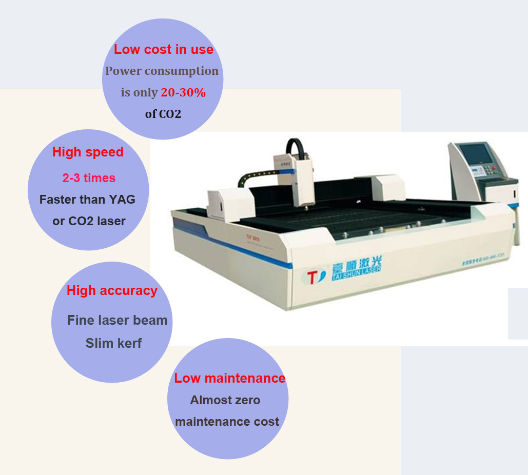 Ipg Fiber Laser Metal Cutting Machine of 500W