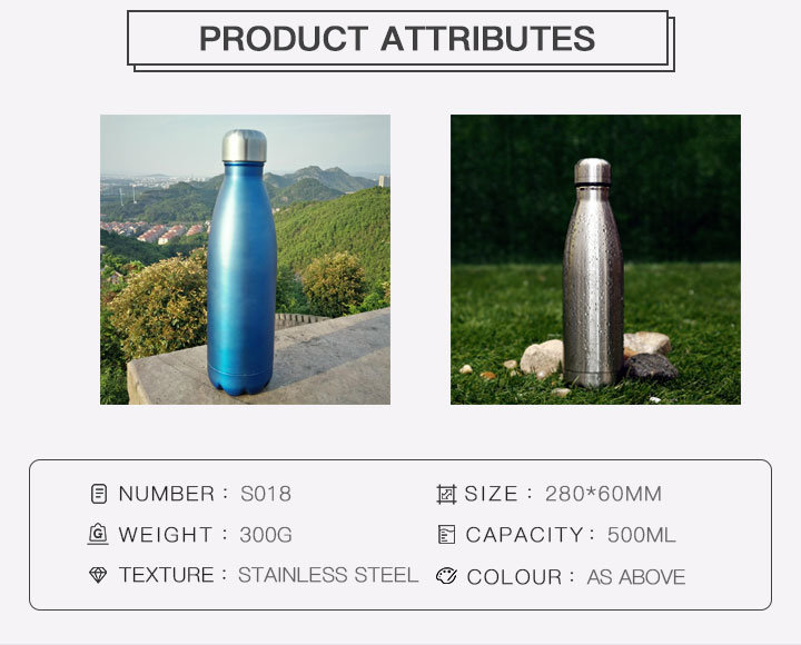 500ml Customized Stainless Steel Double Wall Vacuum Sports Water Bottle