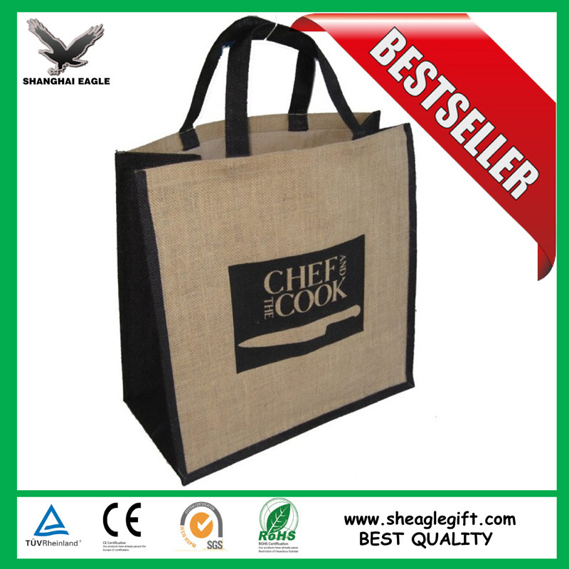 Wholesale Shopping Recycled Jute Gift Bag Customized
