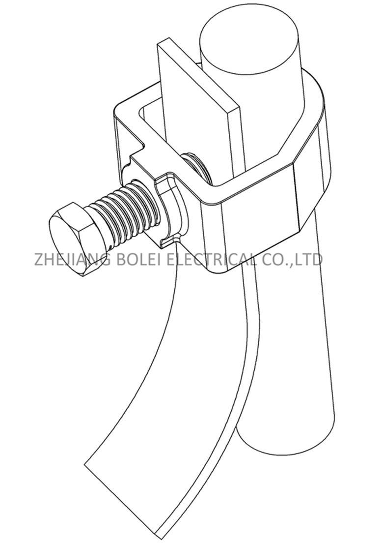 Copper Alloy Mechanical Clamps Earth Bonds Rod to Tape Clamps