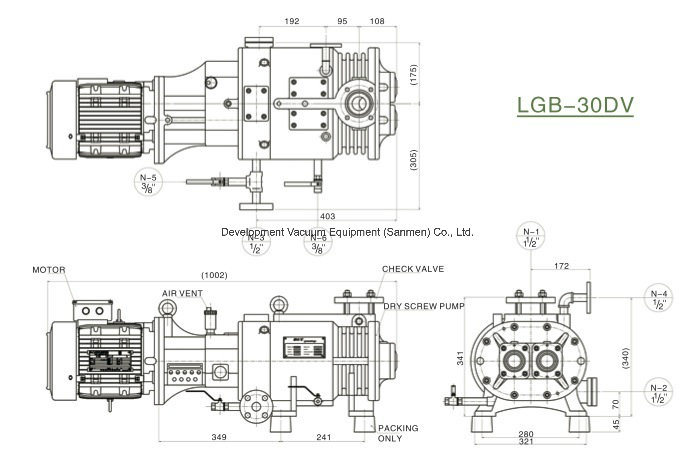 Environmental Protection Dry Screw Vacuum Pump (LGB-30DV)