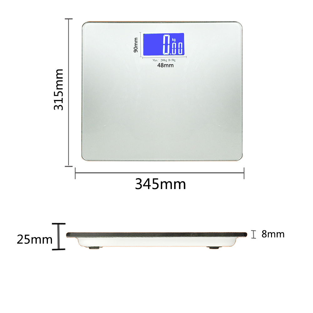 Digital Weighing Balance Scale with Glass Platform